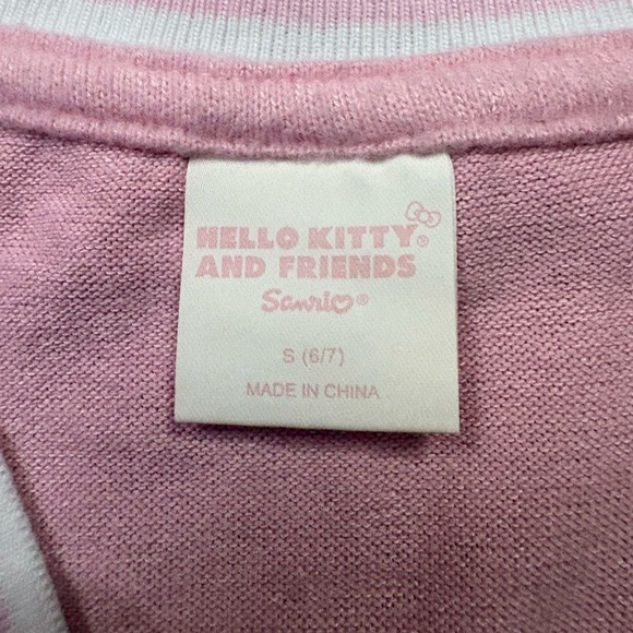 Sanrio Hello Kitty And Friends Cropped Cardigan Size Small 6/7 - Picture 2 of 3